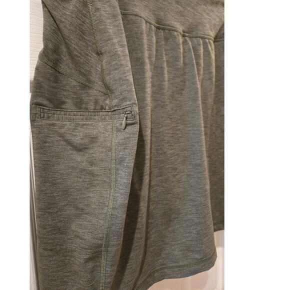 Duluth NoGa Skort UPF 50 Pocket Heather Green Hiking Stretch Skirt 1X - Picture 4 of 10